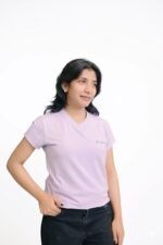 Women V-Neck Neck Tees - Image 5